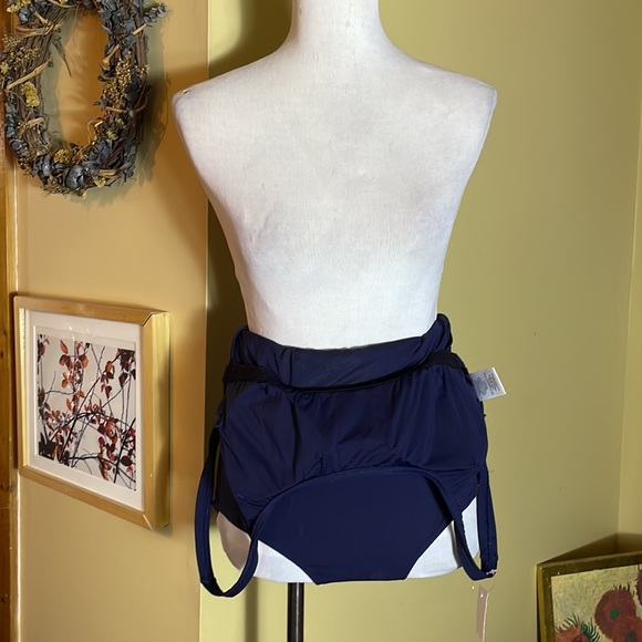 DKNY Size 14  Elegant Classic Swimsuit Wrap Layered Mallot ScoopNeck $89 NEW - Picture 13 of 15